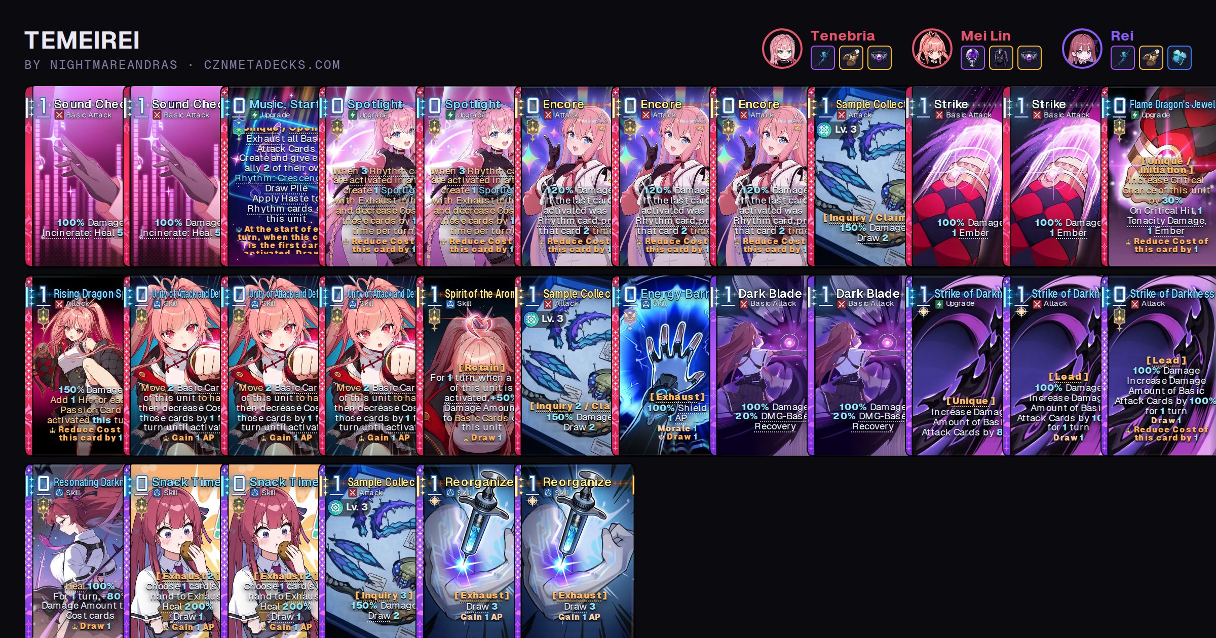 TEMEIREI | CZN Meta Decks