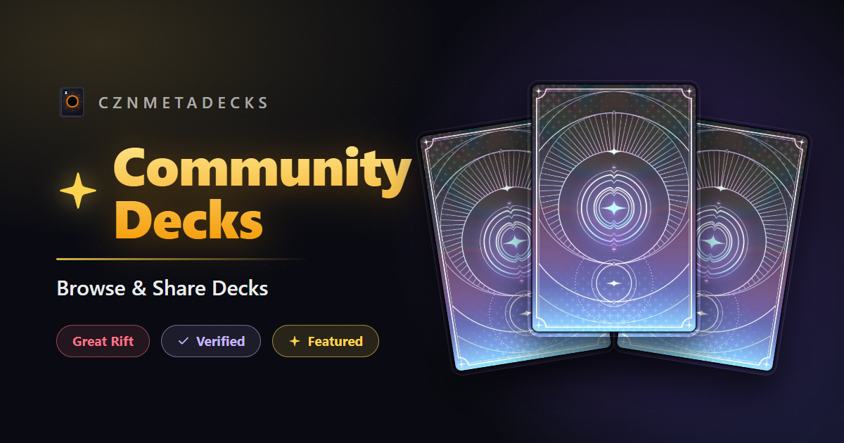 Deck Search | CZN Meta Decks